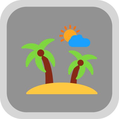 palmiye ağacı kutsal kişilerin resmi, vektör çizim