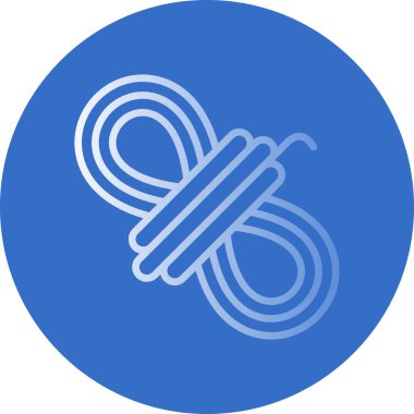 İp düz simgesinin vektör illüstrasyonu