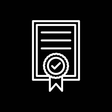 Sertifika simgesi, eğitim konsepti, vektör illüstrasyonu