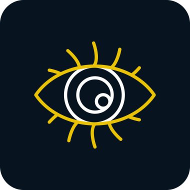 Göz düzlüğü simgesi, vektör çizimi