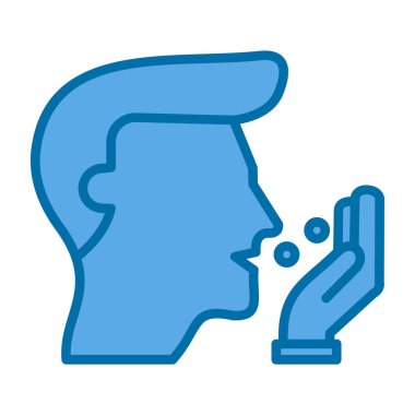 Konuşma baloncuğu olan adam ve konuşma çizgisi renk ikonu çizimi başkanı