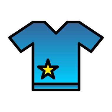 Yıldızlı ve çizgili t-shirt