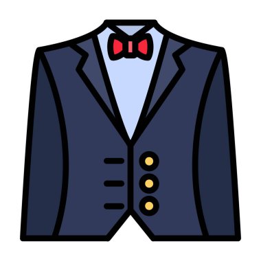 Suit simgesinin vektör çizimi