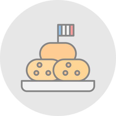 Gıda simgesinin vektör illüstrasyonu