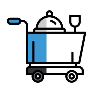 yiyecek vektörü simgesi modern ikon vektör çizimi