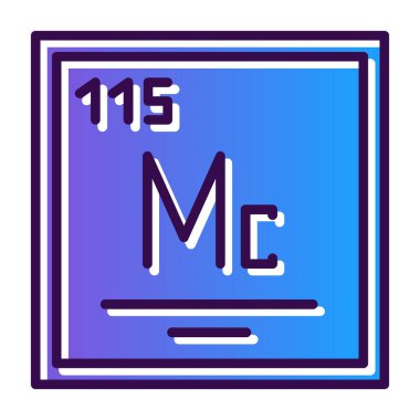 atom simgesi, vektör illüstrasyonu