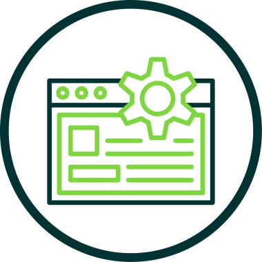 vector settings icon illustration