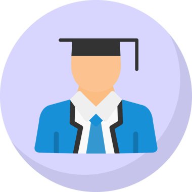 öğrenci simgesi vektör illüstrasyonu