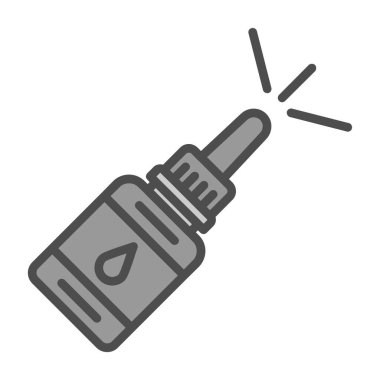 Burun spreyi ikonu. vektör illüstrasyonu                       