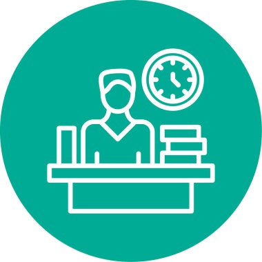 Müşteri servis simgesi vektör illüstrasyonu