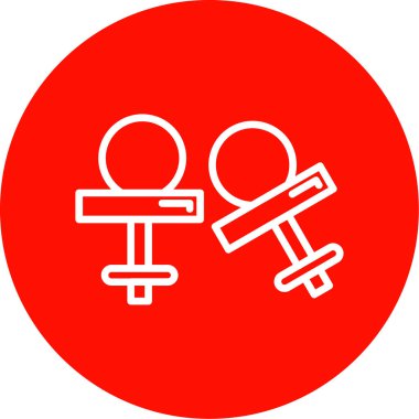 Kol düğmeleri simgesi işaret vektörü, sembol, logo