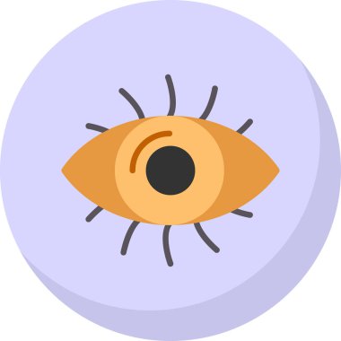 Göz düzlüğü simgesi, vektör çizimi