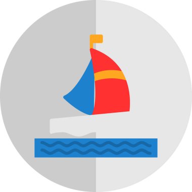 tekne web simgesi basit illüstrasyon