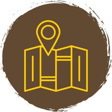 konum pin simgesi, vektör illüstrasyonu basit tasarım