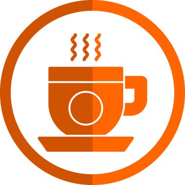 kahve fincanı ikonu vektör illüstrasyonu 