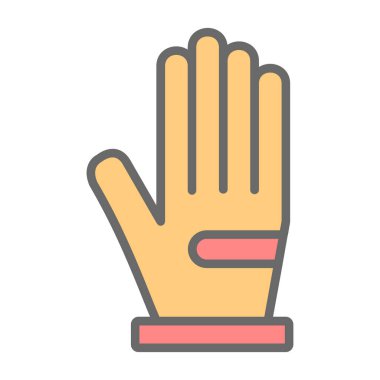 eldiven ağ ikonu vektör illüstrasyonu 