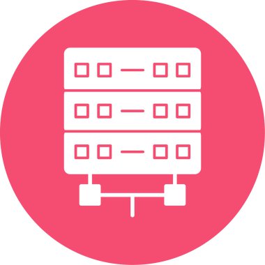 sunucu simgesi, vektör illüstrasyonu basit tasarım