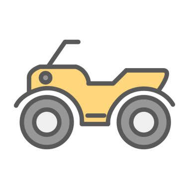 ATV araba simgesi vektör illüstrasyonu 