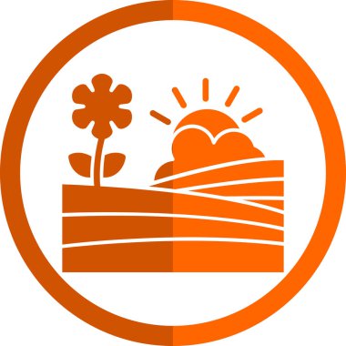 çiçek simgesi vektör illüstrasyon tasarımı