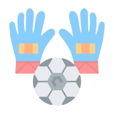 Futbol topu simgesi düz hatlı.