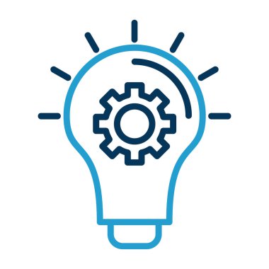 düz fikir kabartma düz vektör simgesi