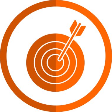 Hedef simgenin vektör illüstrasyonu 