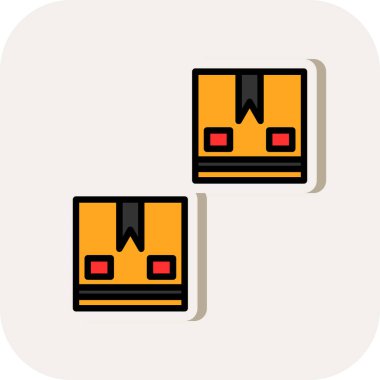 kutu simgesi, vektör illüstrasyonu basit tasarım