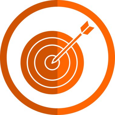 Hedef simgenin vektör illüstrasyonu 