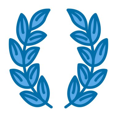 Defne çelengi ağ vektör simgesi