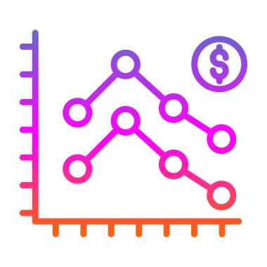 İş ve finans grafiklerinin vektör illüstrasyonu 