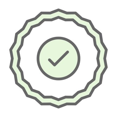 İşaretleme simgesi vektör illüstrasyon tasarımını kontrol et