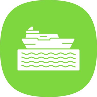 Gemi simgesi vektör illüstrasyonu