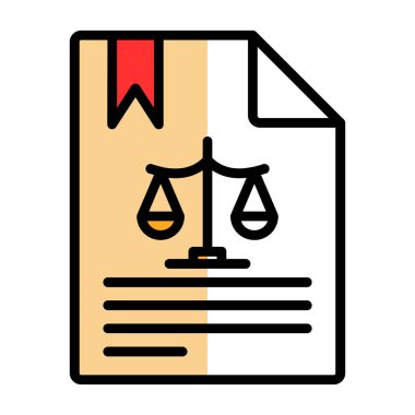 yasal belge vektör çizim tasarımı 