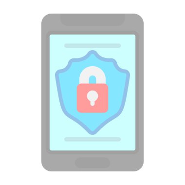 Güvenlik simgesinin vektör illüstrasyonu 