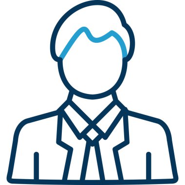 Adamım. Web simgesi basit illüstrasyon 