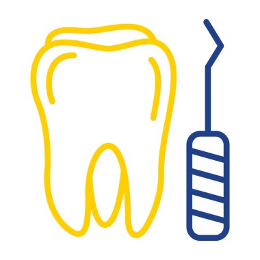 Diş. Web simgesi basit illüstrasyon