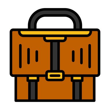 evrak çantası simgesi, vektör illüstrasyonu basit tasarım