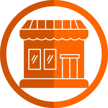 Market simgesinin vektör illüstrasyonu