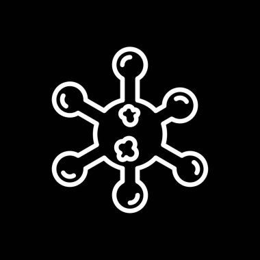 Virüs ikonu vektör illüstrasyonu