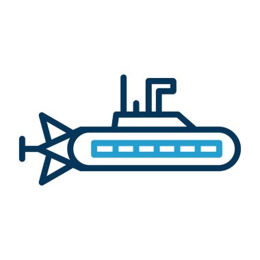 Denizaltı vektör simgesi 