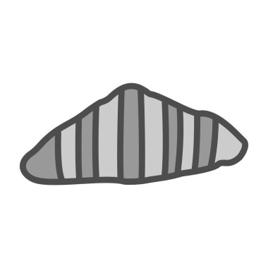 Kruvasan web simgesi, vektör çizim