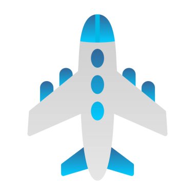 uçak ikonu vektör illüstrasyonu 