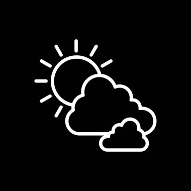 Hava durumu simgesi, vektör illüstrasyonu 