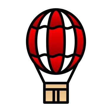 sıcak hava balonu. vektör çizim