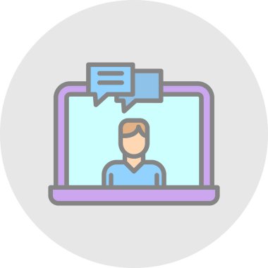 çevrimiçi web simgesi vektör illüstrasyonu