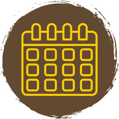 Takvim simgesi, vektör illüstrasyonu basit tasarım