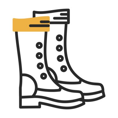 yürüyüş botları simgesi, vektör illüstrasyon tasarımı