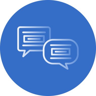 Sohbet web simgesi vektör illüstrasyonu