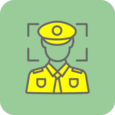 polis simgesi vektör illüstrasyonu