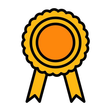 Madalya. Web simgesi basit illüstrasyon